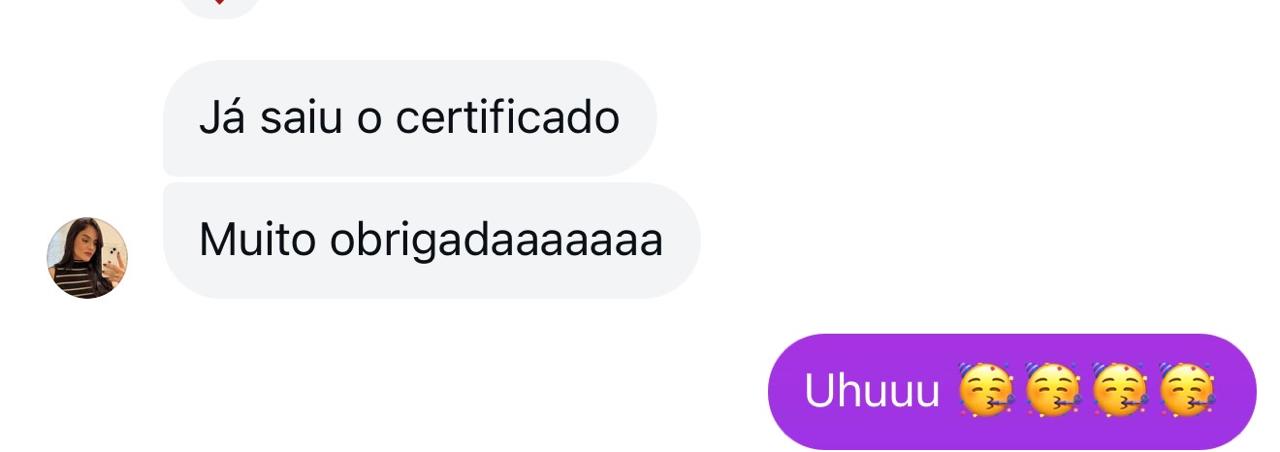 Depoimento de aluno aprovado